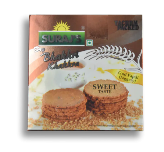 SURAJ'S DRY BHAKHRI KHAKHRA GUD PAPDI SWEET 7 OZ